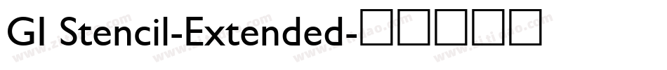 GI Stencil-Extended字体转换